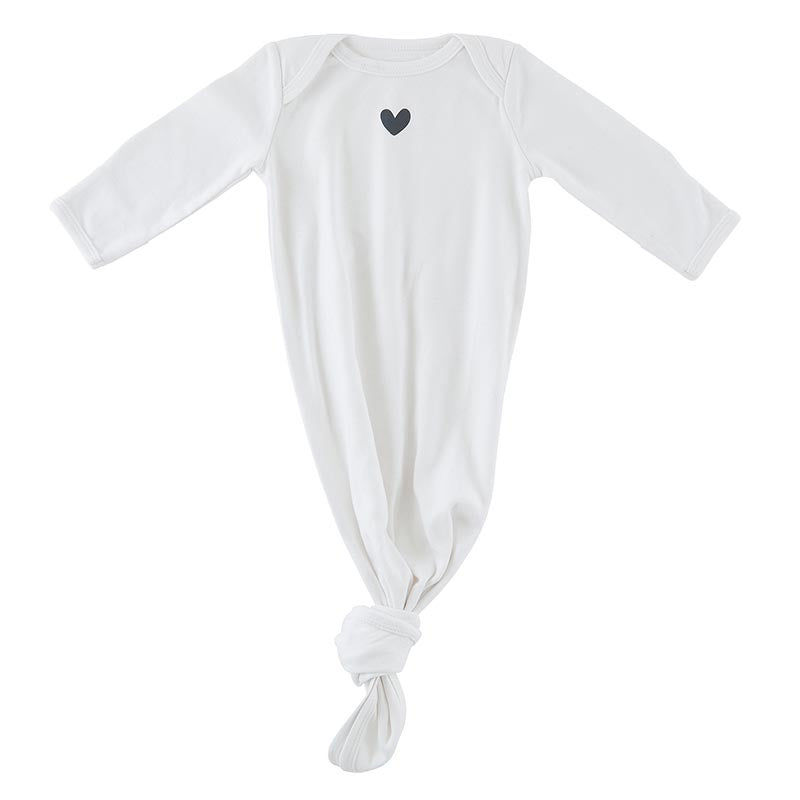 Newborn Knotted Gown-Heart (0-6 mths)