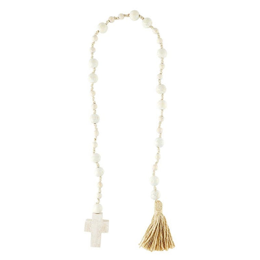 Beaded Garland w/Cross & Tassel (56"L)