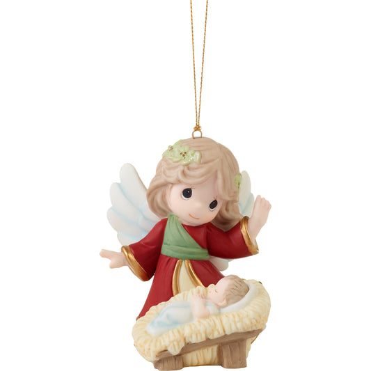 Ornament-Angel With Baby Jesus-Precious Moments