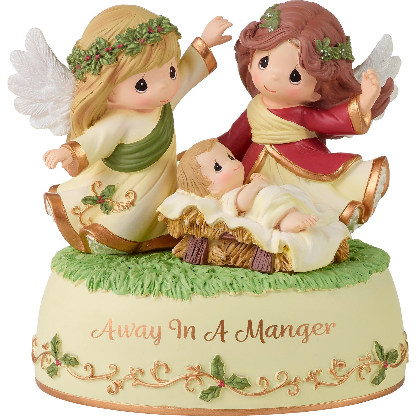 Figurine-Away In A Manger-Musical-Precious Moments