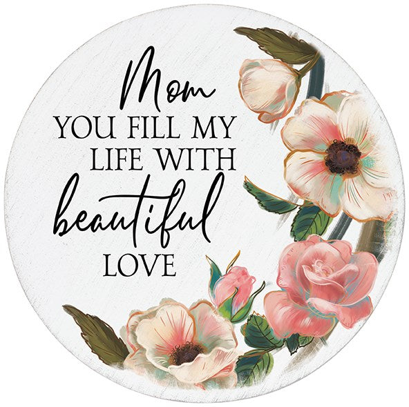 Trinket Box-Mom/Beautiful Love (3"H x 5"D)