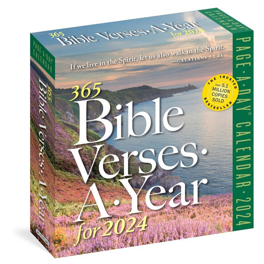 Calendar-2024-365 Bible Verses-A-Year Page-A-Day