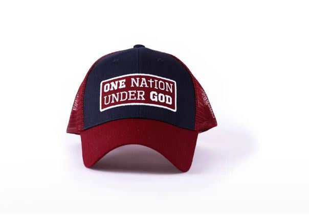 Cap-One Nation Under God-Red/Navy