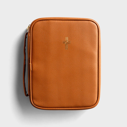 Bible Cover-Cross-Brown