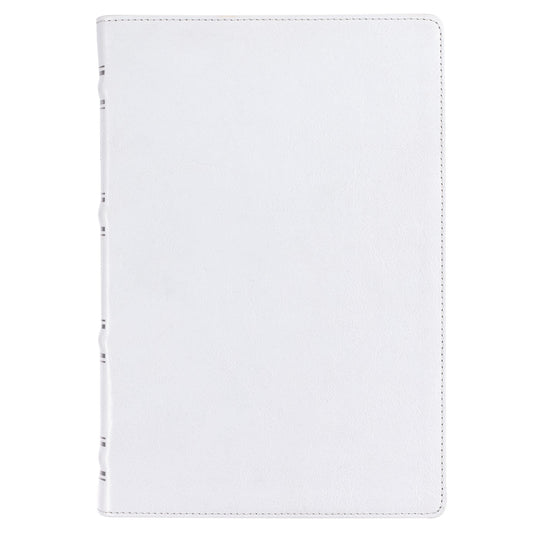 KJV Giant Print Bible (Full-Size)-White Full Grain Leather