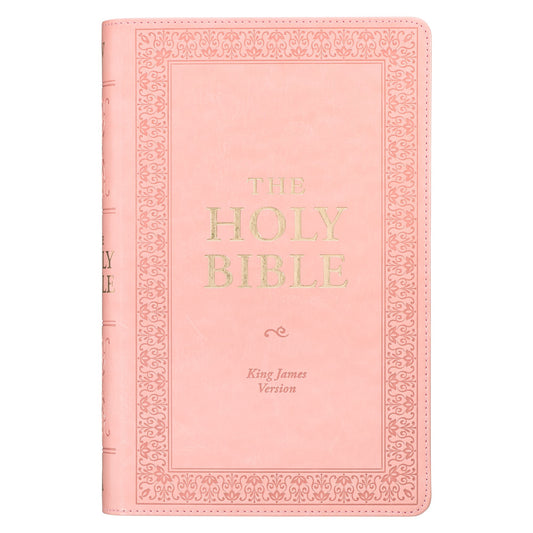 KJV Giant Print Bible-Pink Faux Leather