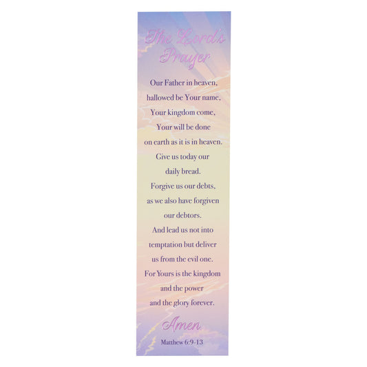 Bookmark-Sky/The Lord's Prayer Matt. 6:9-13 (Pack Of 10)