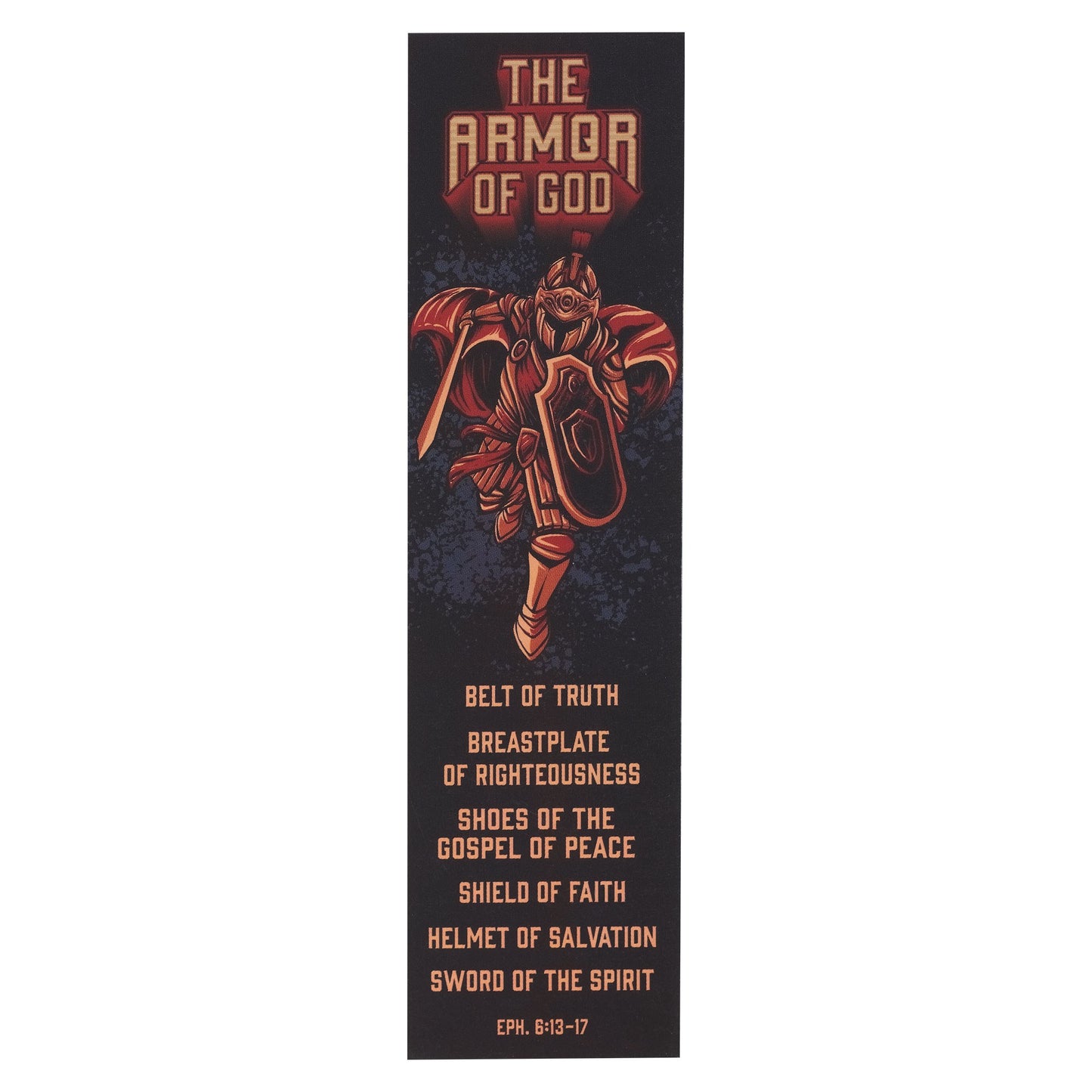 Bookmark-Gray Knight/The Armor of God Eph. 6:13-17 (Pack Of 10)