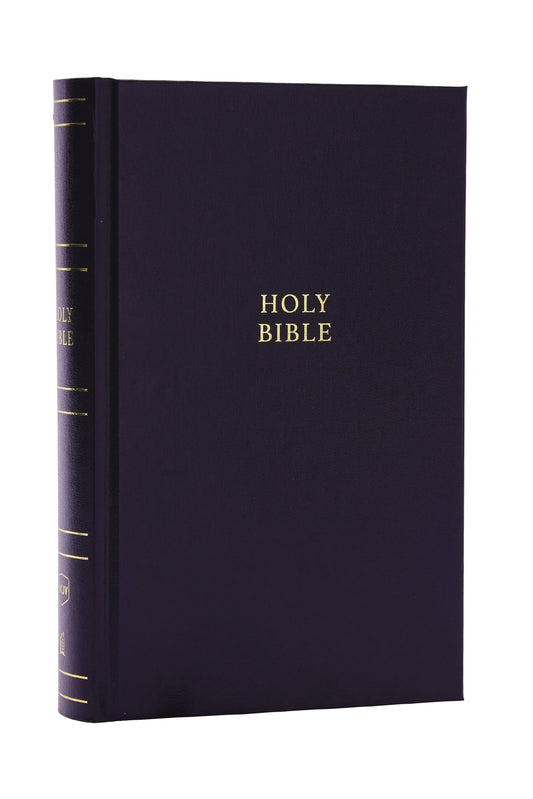 NKJV Personal Size Large Print Reference Holy Bible (Comfort Print)-Black Hardcover