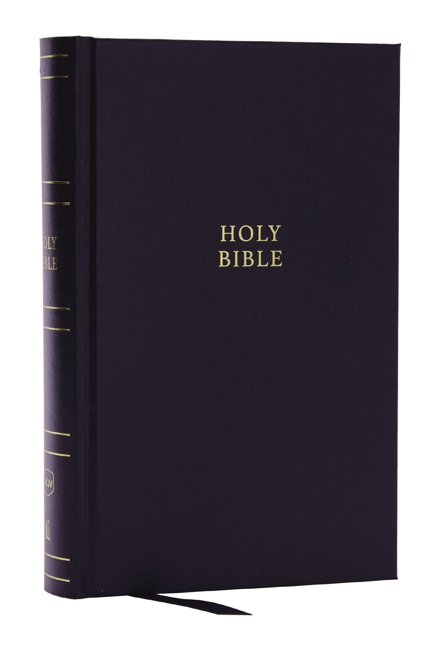 NKJV Single-Column Reference Bible (Comfort Print)-Black Hardcover