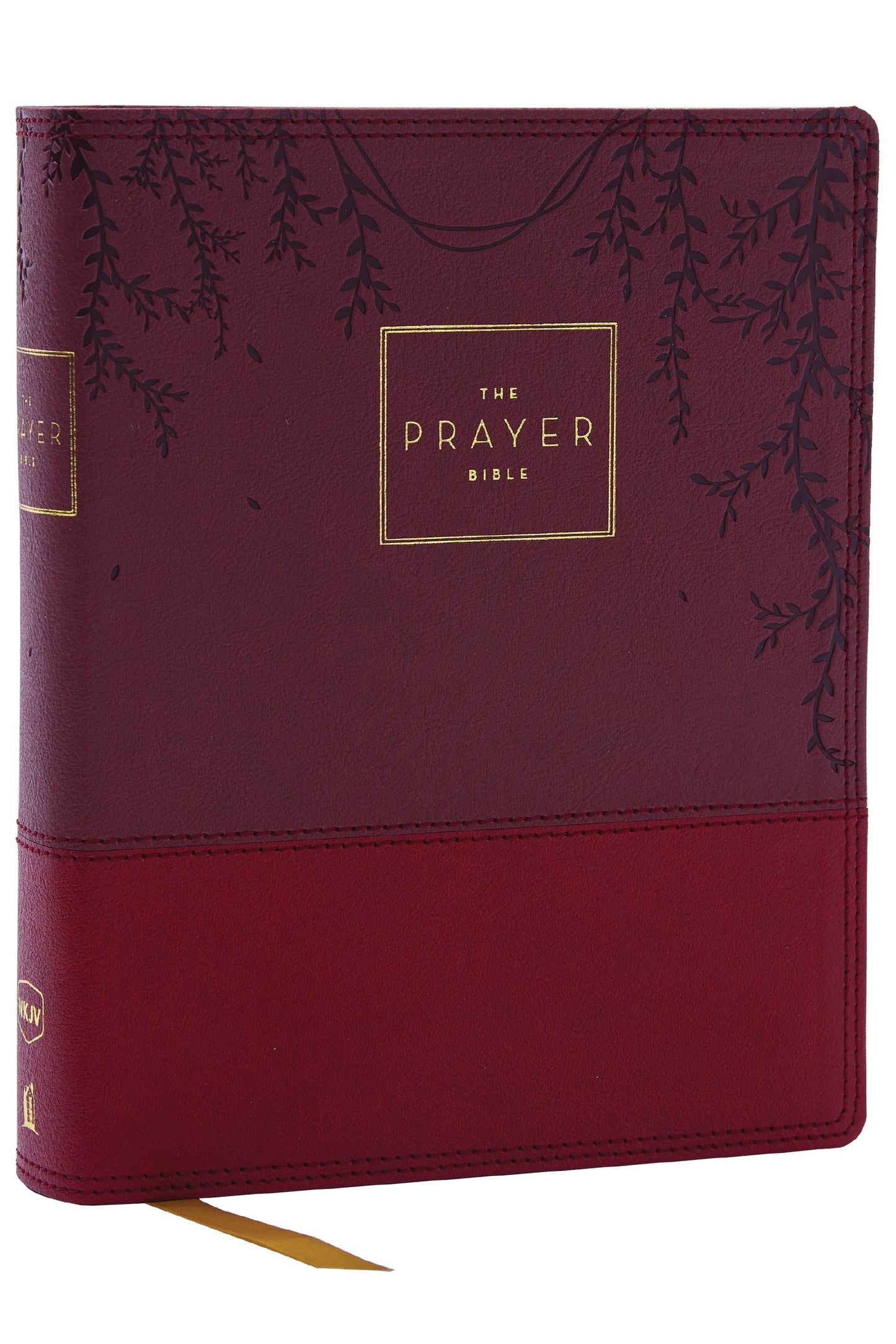 NKJV The Prayer Bible (Comfort Print)-Burgundy Leathersoft