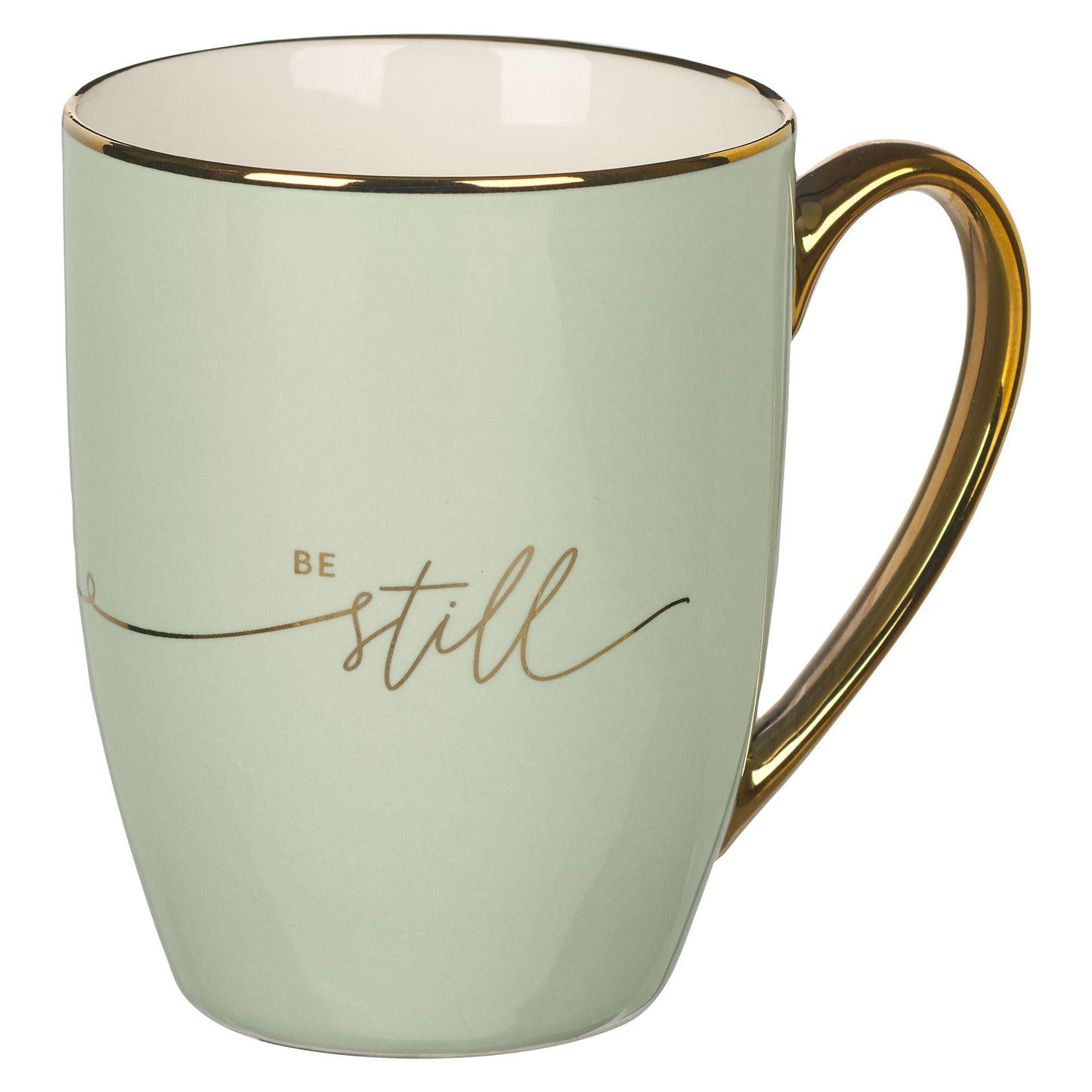 Mug-Be Still & Know-Mint/Cream (MUG986)