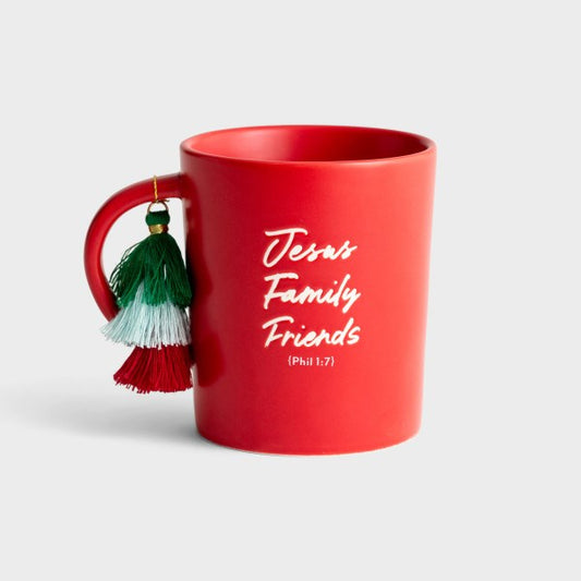 Mug-Jesus Family Friends w/Tassel (12 Oz)