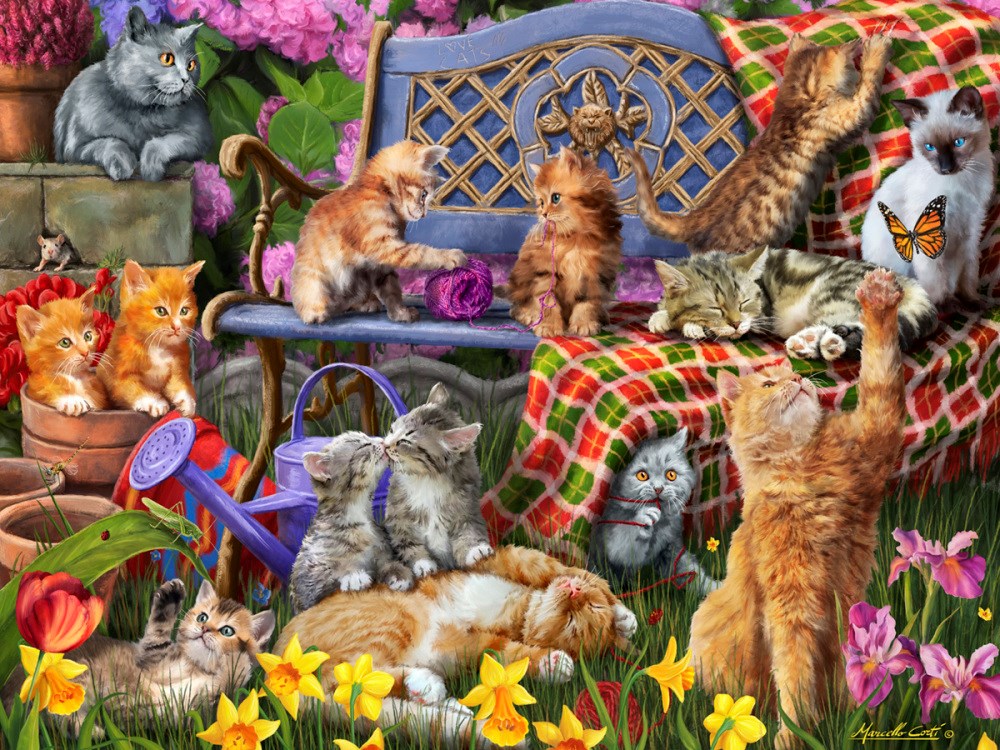 Jigsaw Puzzle-Cats Galore (550 Pieces)