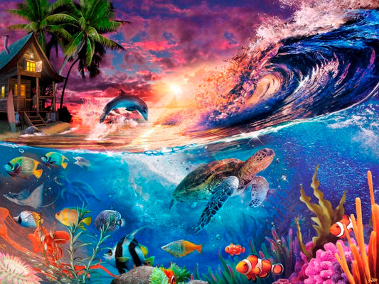 Jigsaw Puzzle-Evening Sea (550 Pieces)