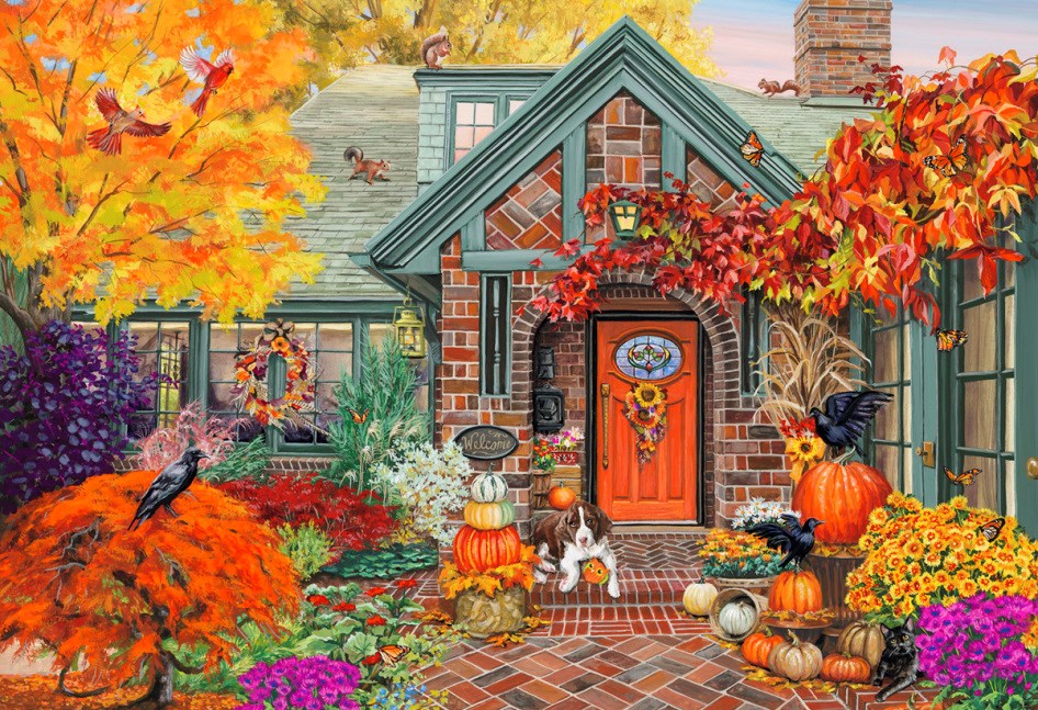 Jigsaw Puzzle-Cozy Autumn (100 Pieces)