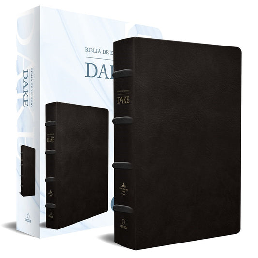 Span-RVR 1960 Dake Study Bible/Large Print (Biblia de Estudio Dake/Tamano Grande)-Black Leather