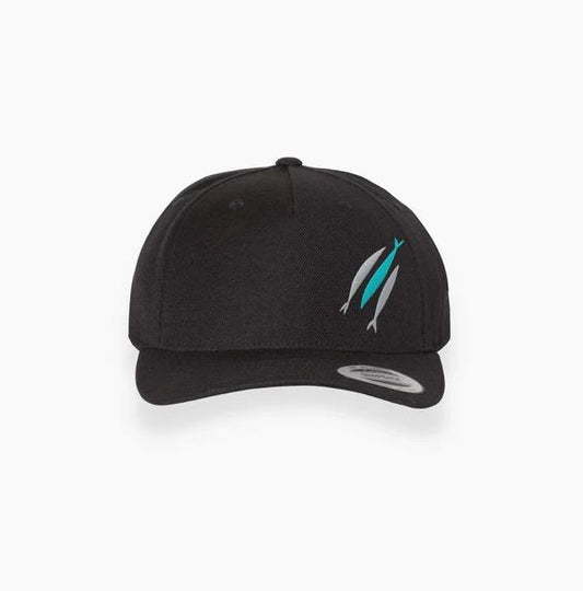 Hat-Three Fish-Black (Adjustable)