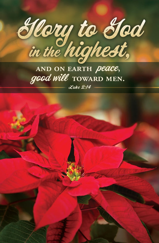 Bulletin-Glory To God In The Highest (Luke 2:14) (Pack Of 100)