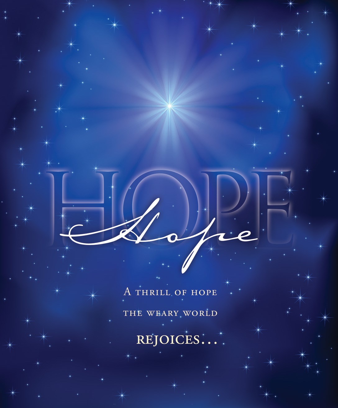 Bulletin-Advent Week 1: Hope/A Thrill Of Hope The Weary World Rejoices-Legal Size (Pack Of 100)