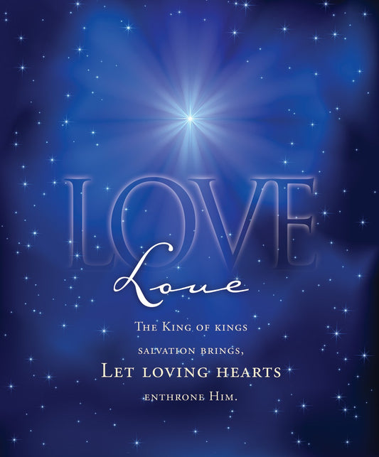 Bulletin-Advent Week 4: Love/The King Of Kings-Legal Size (Pack Of 100)