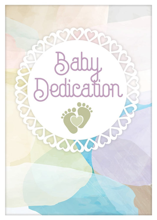 Certificate-Baby Dedication (5x7  Foil Embossed) (Proverbs 22:6 NIV) (Pack Of 6)