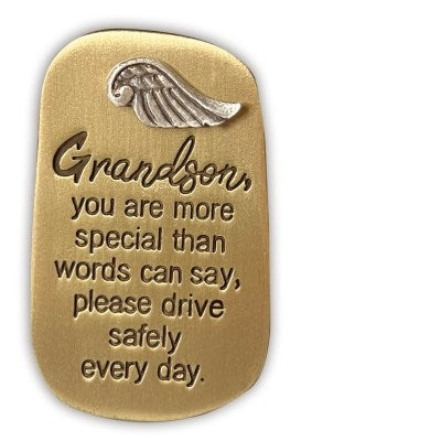 Visor Clip-Grandson/You Are More Special Than Words Can Say... (Carded)