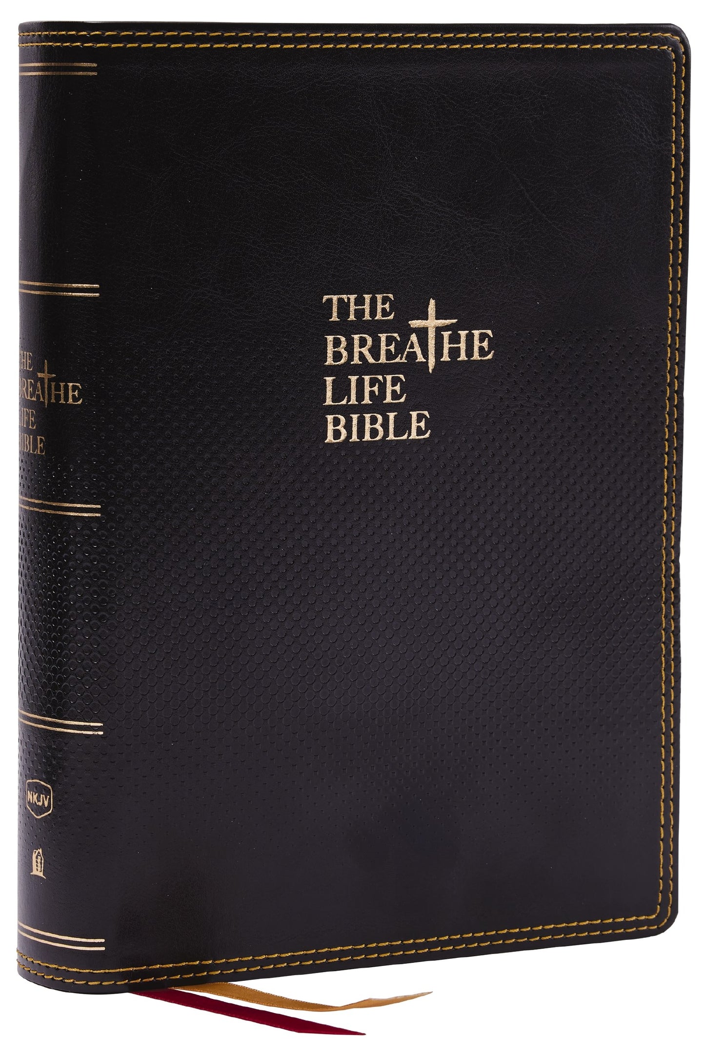 NKJV The Breathe Life Bible: Faith In Action (Comfort Print)-Black Leathersoft