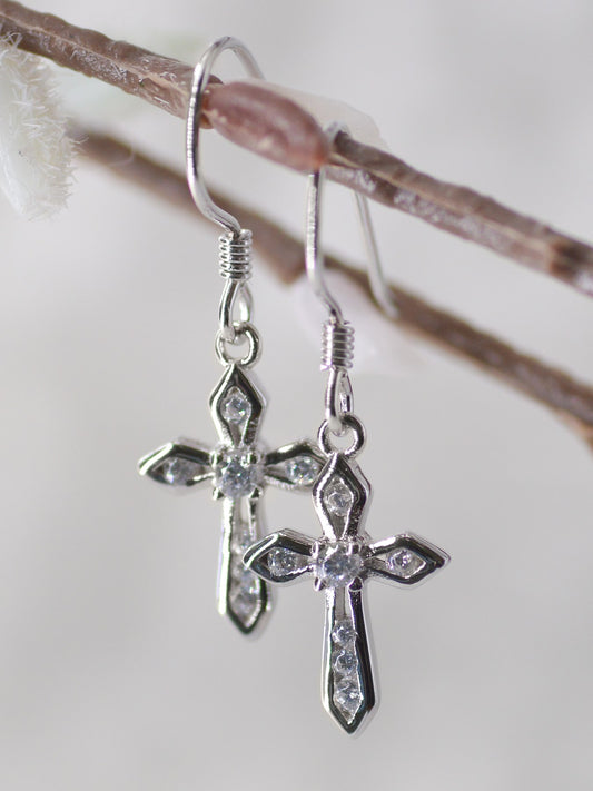 Earrings-Eden Merry-Cross Hook