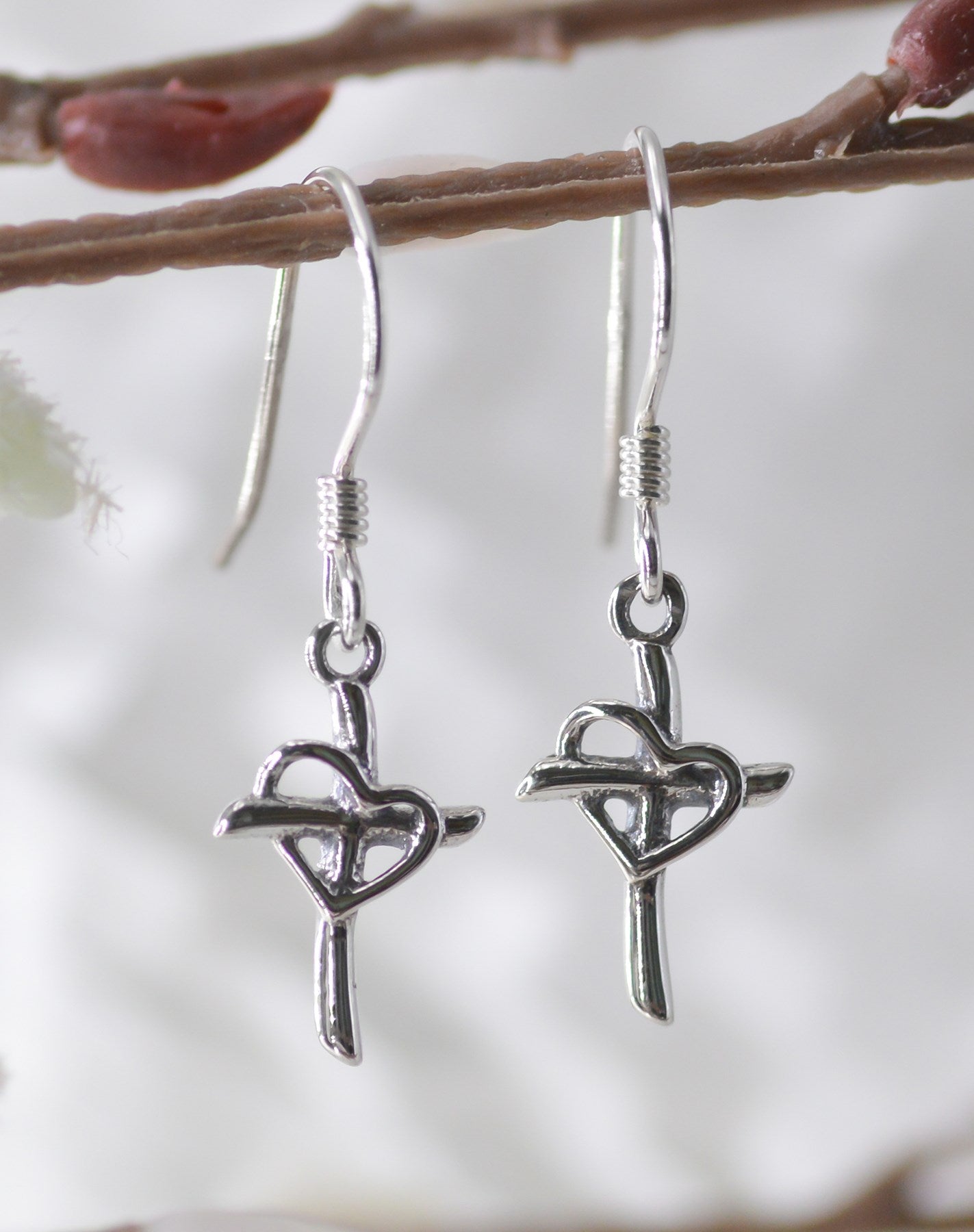 Earrings-Eden Merry-Cross/Heart