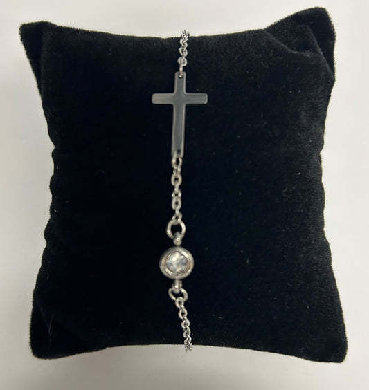 Bracelet-Eden Merry-Cross-Silver