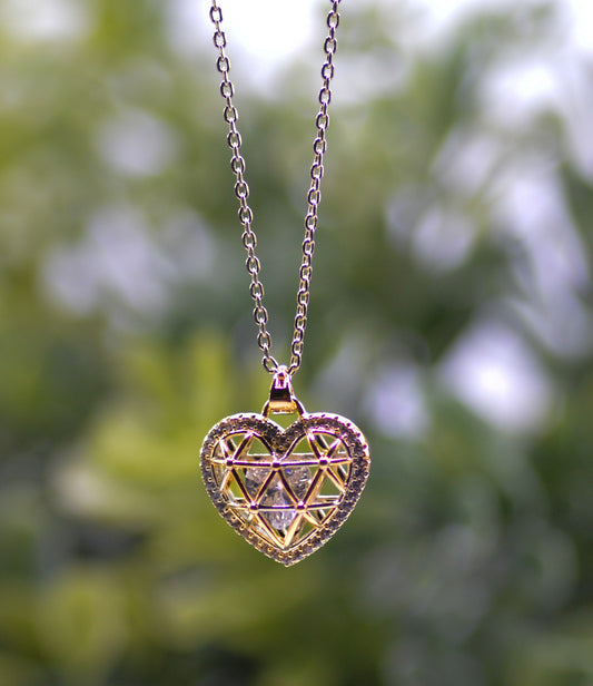 Necklace-Eden Merry-Heart-Gold