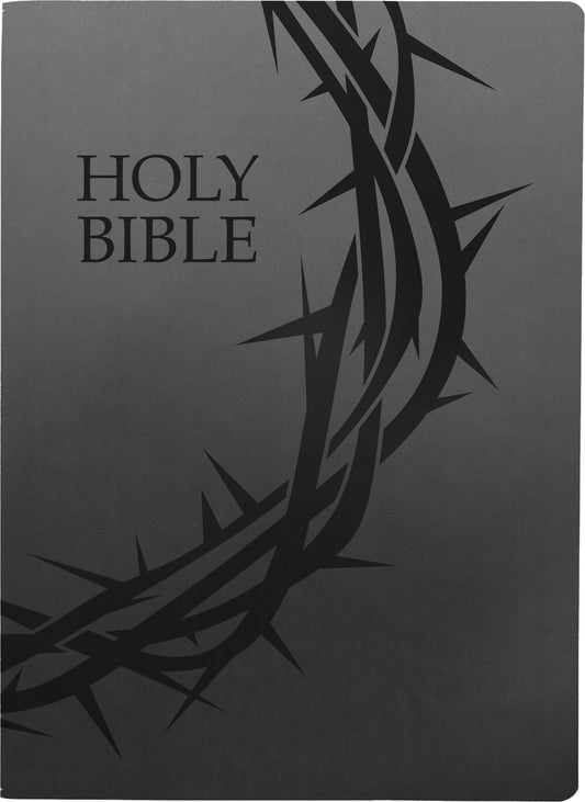 KJVER Holy Bible Crown of Thorns Design Large Print-Black Ultrasoft