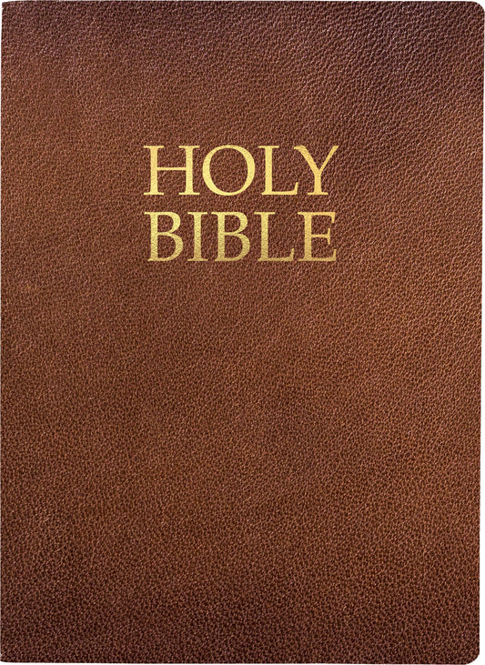 KJVER Holy Bible Large Print-Acorn Bonded Leather Indexed