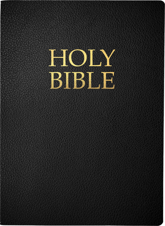 KJVER Holy Bible Large Print-Black Bonded Leather Indexed