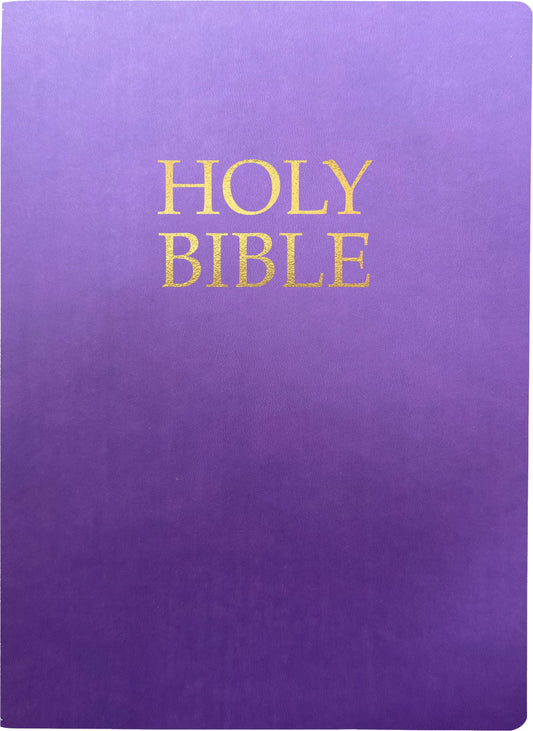 KJVER Holy Bible Large Print-Royal Purple Ultrasoft