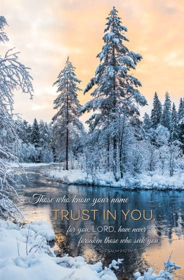 Bulletin-Those Who Know Your Name Trust in You (Psalm 9:10  NIV) (Pack Of 100)