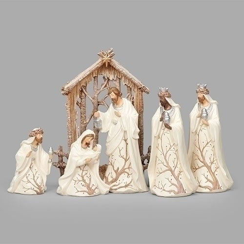 Nativity-6 Piece Set/Berry Branch (9.5")