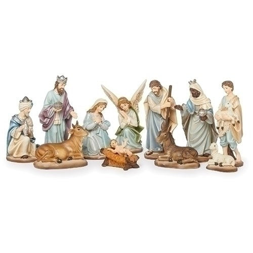 Nativity-11 Piece Set/Blue (6")