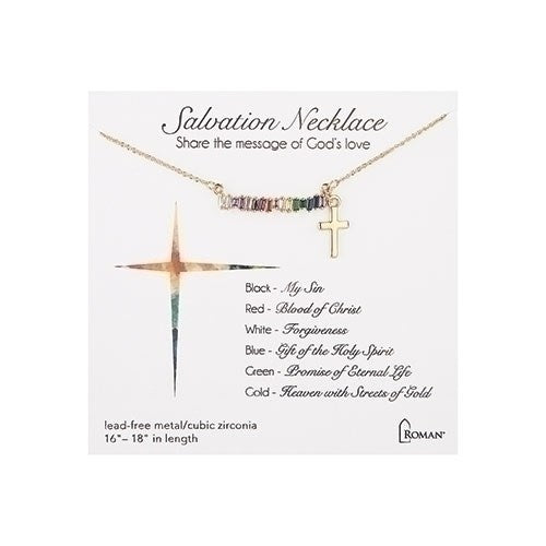 Necklace-Salvation-Gold w/ Gift Box (Adjustable 16-18")