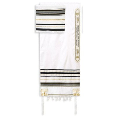 Prayer Shawl-Black Acrylic w/Bag (72" x 24") (#2256)