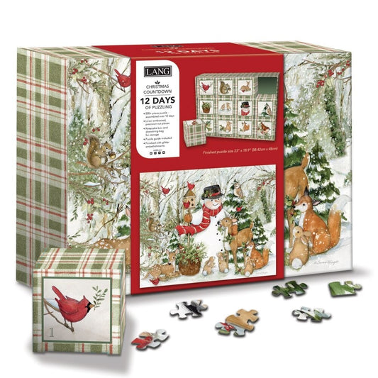 Jigsaw Puzzle-12 Days Of Puzzling Countdown-Woodland Snowman