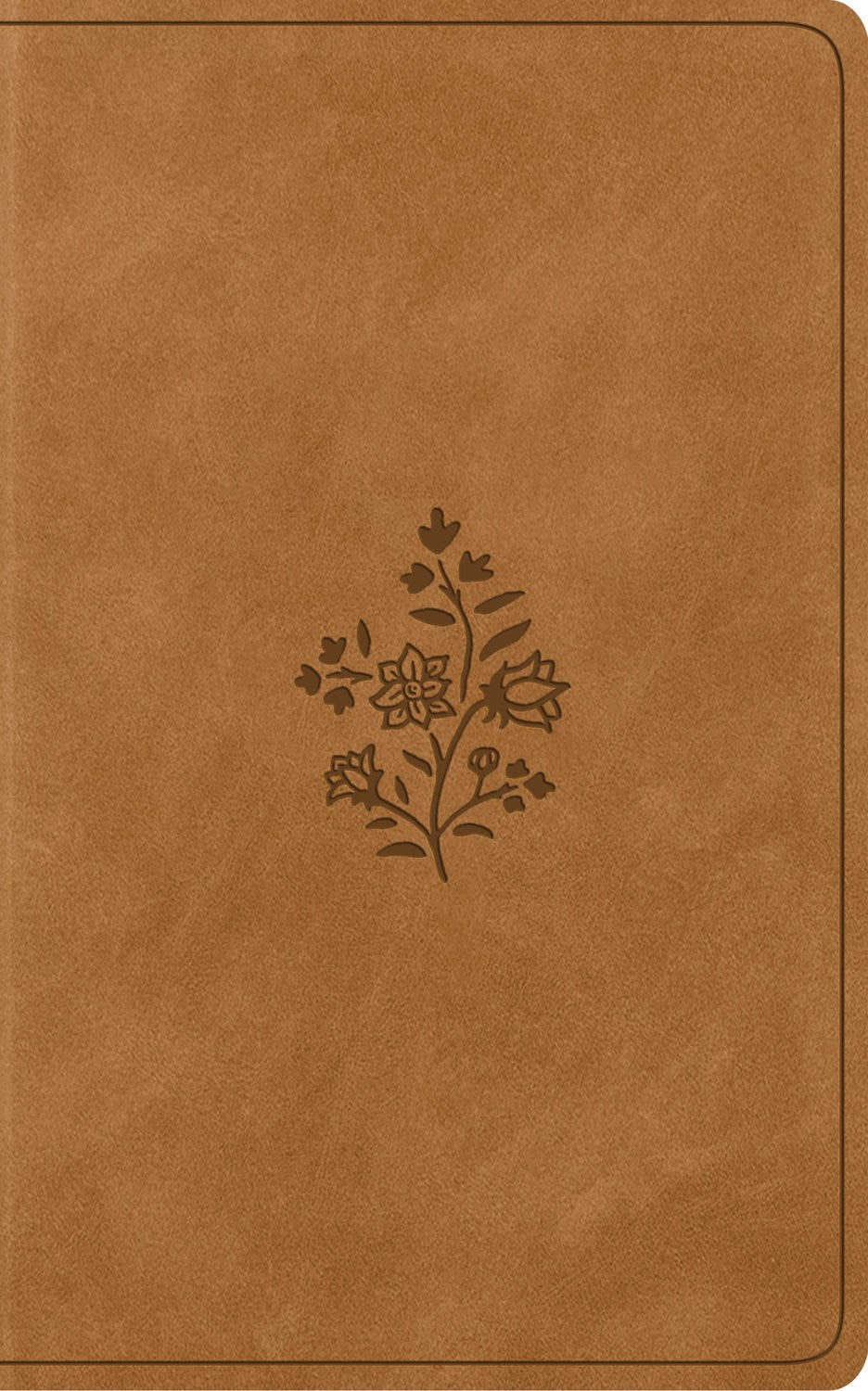 ESV Vest Pocket New Testament w/ Psalms And Proverbs-Nubuck Caramel Wildflower Design TruTone