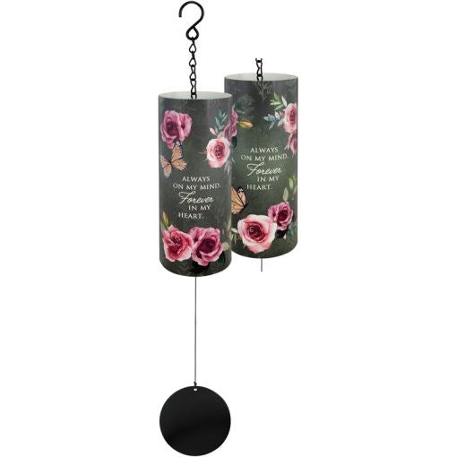 Wind Chime-Varnish Cylinder Sonnet-Forever In My Heart (18")