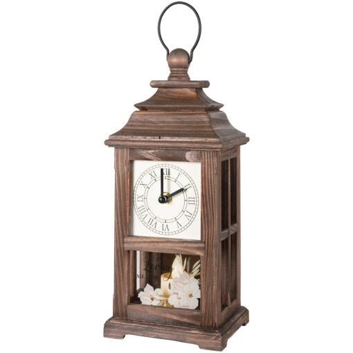 Clock Lantern w/Flameless LED Candle-In Loving Memory (13" x 5" x 4") (Pack Of 2)