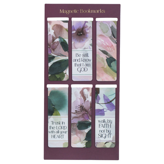 Bookmark-Bloom Like The Flowers Magnetic (Set Of 6)