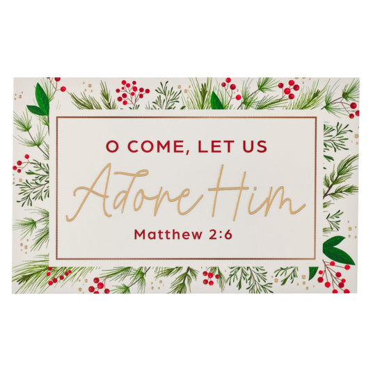 Pass-Around Card-Adore Him-Matt. 2:6 (Pack Of 25)