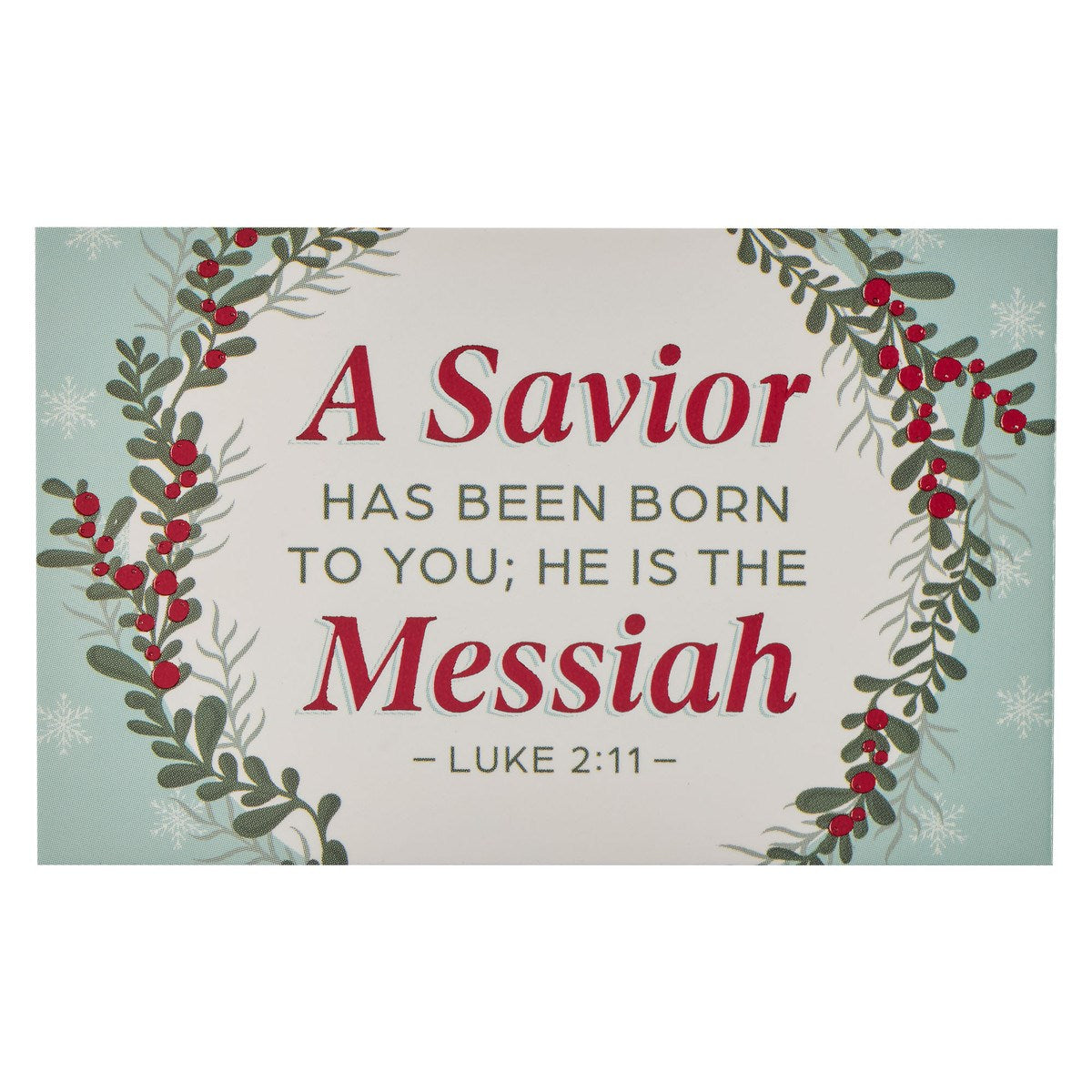 Pass-Around Card-A Savior Born-LK. 2:11 (Pack Of 25)