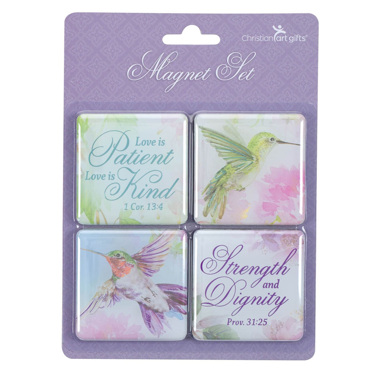 Magnet Set-Hummingbird-Strength & Dignity-Prov. 31:25