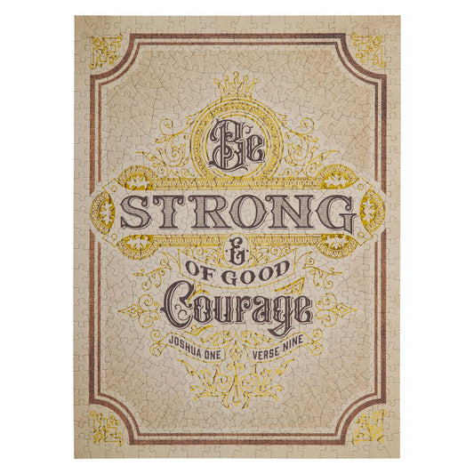 Jigsaw Puzzle-Good Courage-Josh. 1:9 (500 Pieces)